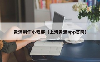 吴忠黄浦制作小程序（上海黄浦app官网）